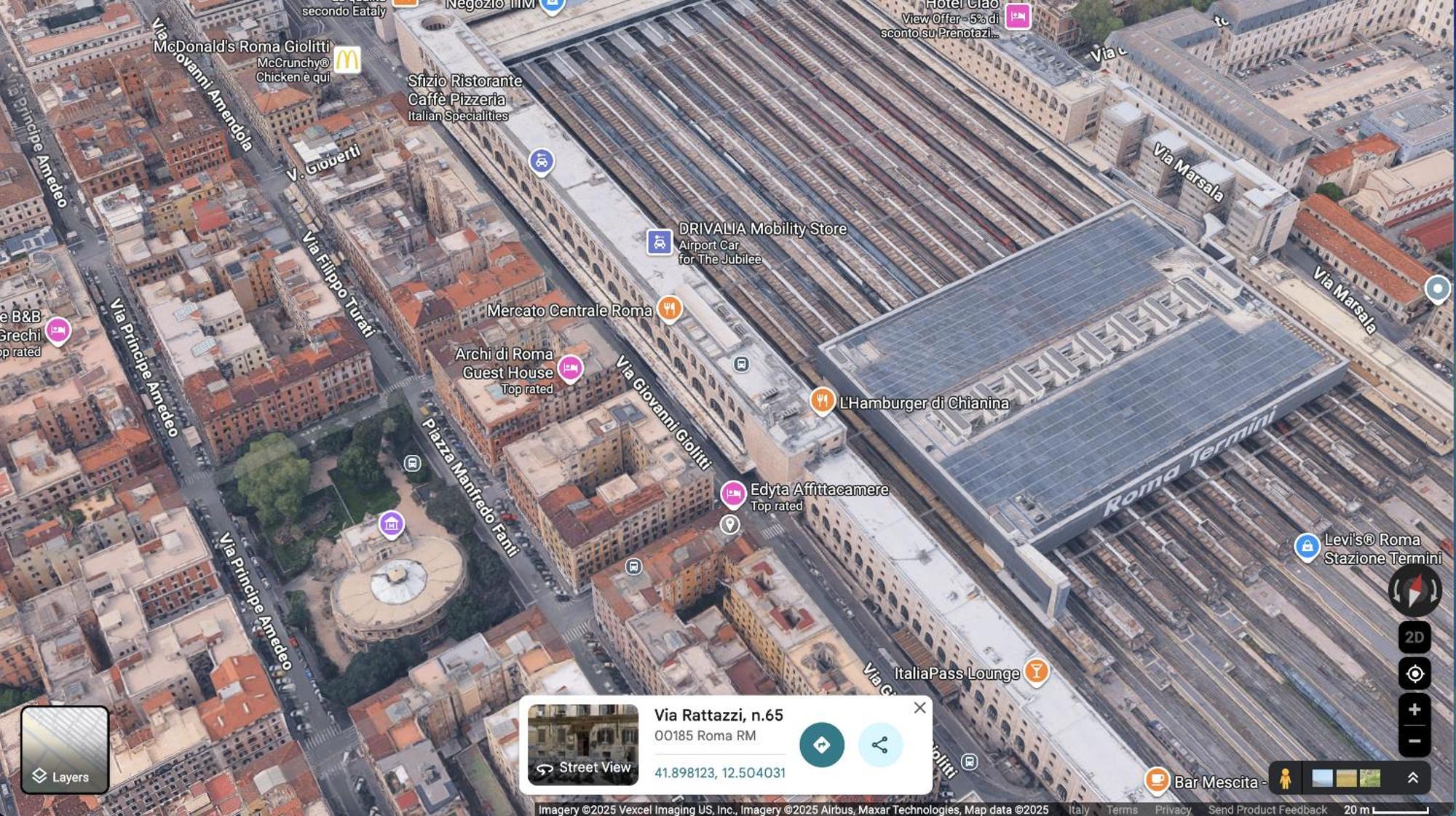 Cunabu Urbano, Rome